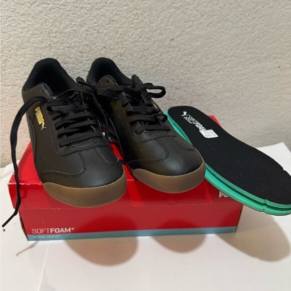 Puma Mens Turino FSL 372861-08 Black Casual Shoes Sneakers Size 11